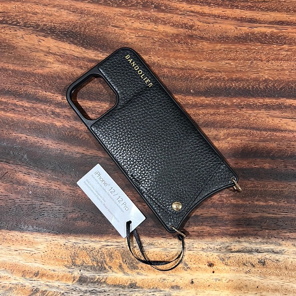 Bandolier black phone case for iPhone 12/12 pro